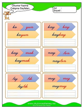 y sesi Grubu Çalışma Sayfaları